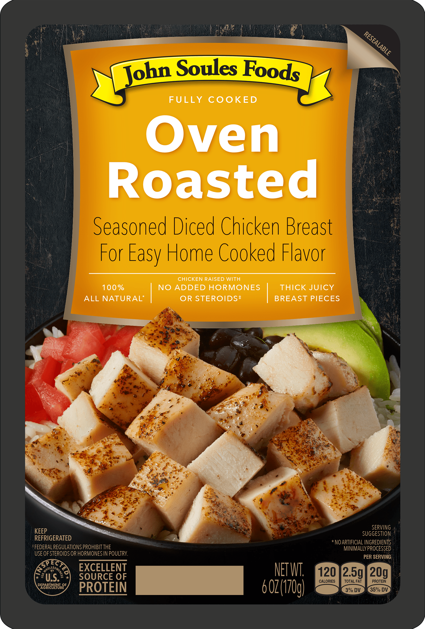 john soules oven roasted diced chicken breasts