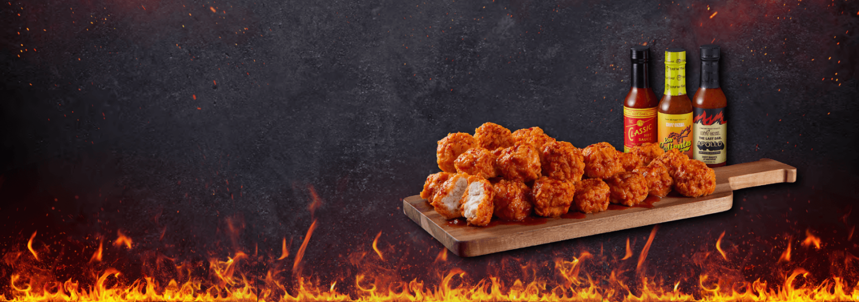 Hot ones boneless hot wings and sauce: John Soules Foods