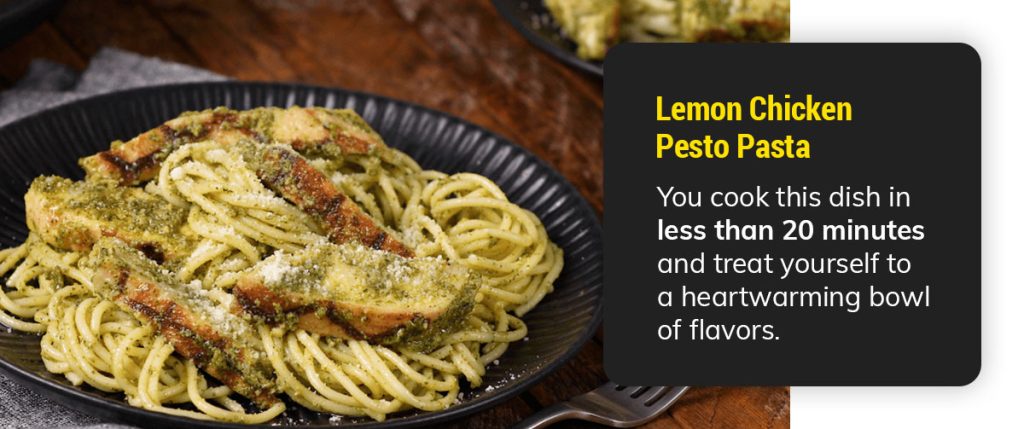 Lemon Chicken Pesto Pasta Recipe